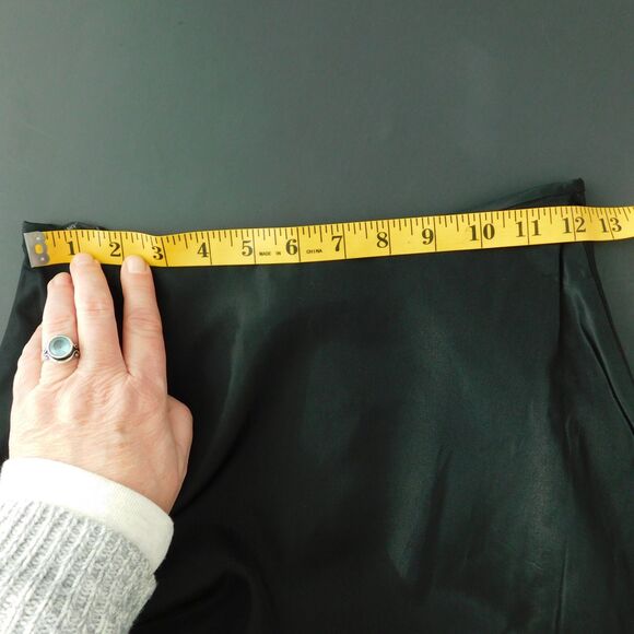 Jessica McClintock Gunne Sax Black Maxi Skirt Lined Ruffle Women's Size 3 NWOT - Picture 10 of 12